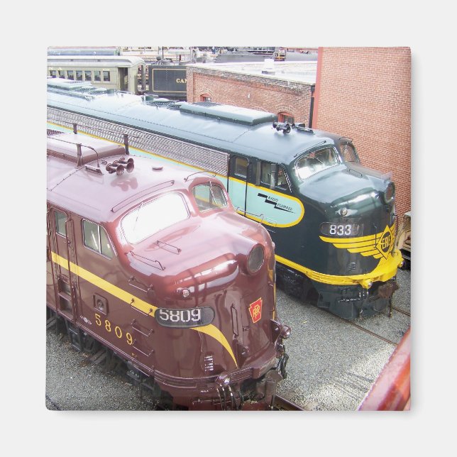 PRR E8A 5809 och ERIE E8A 833 @ Steamtown Magnet (Framsidan)