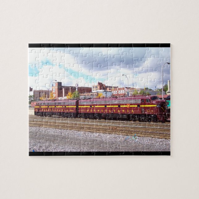 PRR E-8A (JTFS) 5809 och 5711 på Altoonia Railfest Pussel (Horisontell)