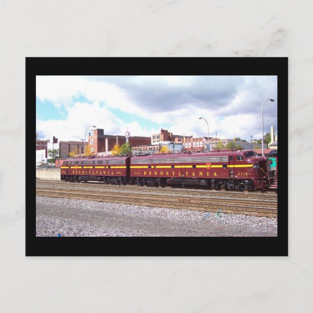 PRR E-8A(JTFS) 5809 och 5711 vid Altoonia Railfest Vykort (Framsida)