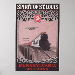 PRR-tågande av St Louis Poster