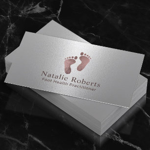 Prtiker Modern Foot Care Silver Spa i Ro Guld Visitkort