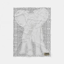 Prucken ullfilt för vit elefant