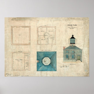 Prudence Island fyr Plan - Rhode island Poster