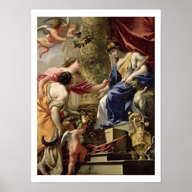 Prudence Leading Peace and Abundance, c.1645 (olja Poster (Framsidan)