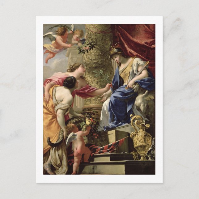 Prudence Leading Peace and Abundance, c.1645 (olja Vykort (Framsida)