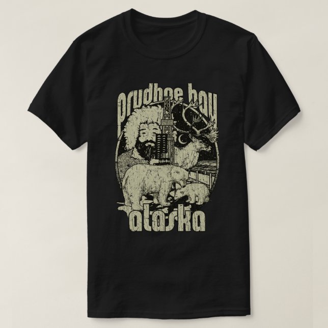 Prudhoe Bay Alaska 1826 TShirt T Shirt (Design framsida)