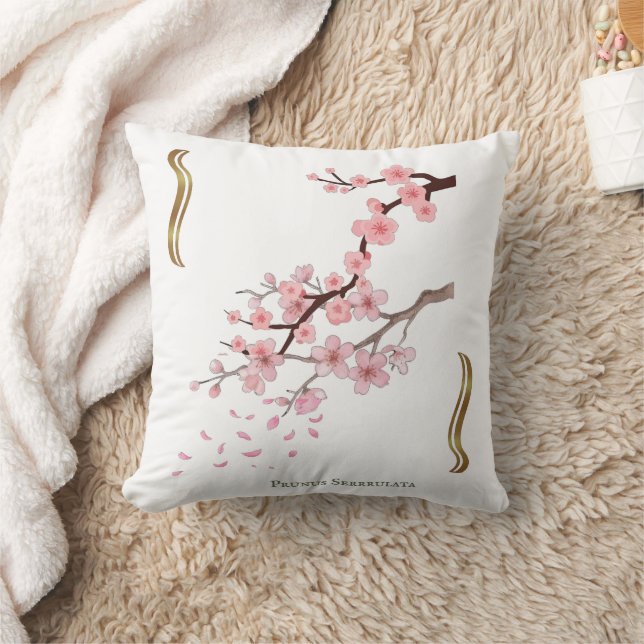 Prunus Serrulata T coussin Kudde (Filt)