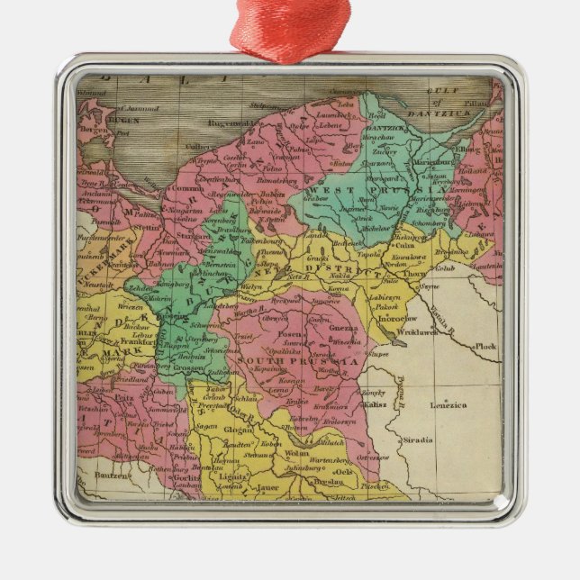 Prussia 2 julgransprydnad metall (Framsidan)
