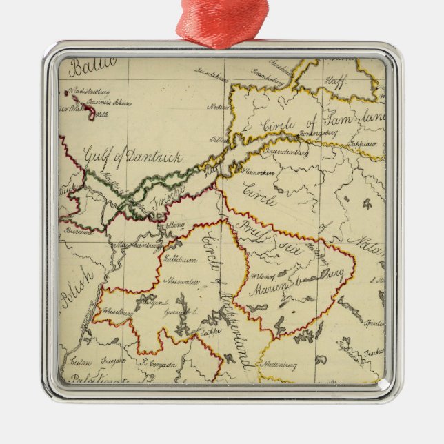 Prussia 3 julgransprydnad metall (Framsidan)