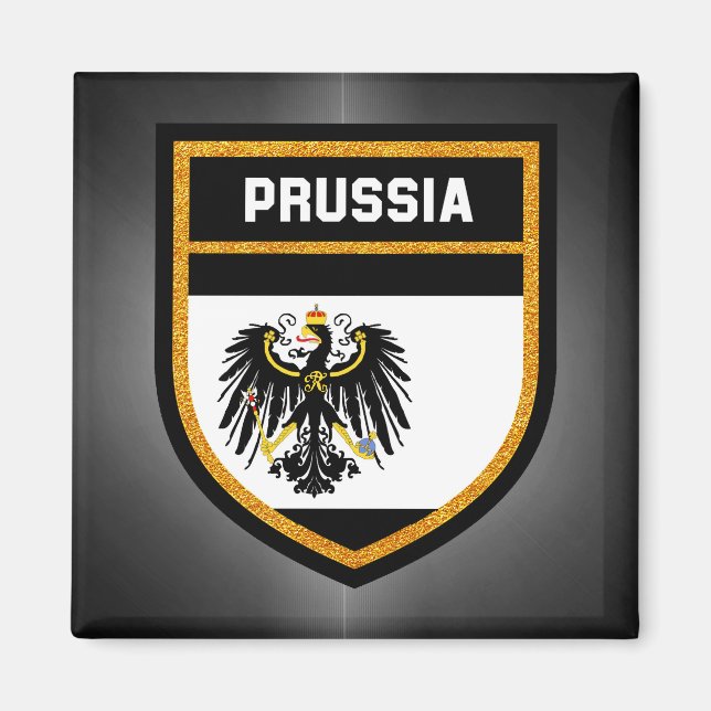 Prussia Flagga Magnet (Framsidan)