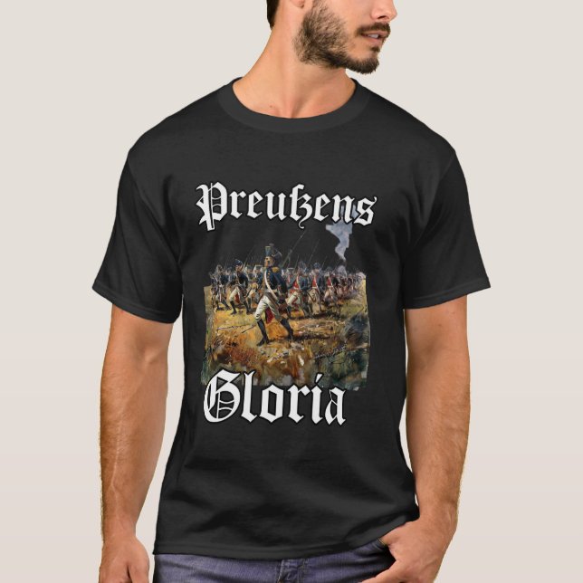 Prussian Army Prussia uniform Prussian infantry T Shirt (Framsida)