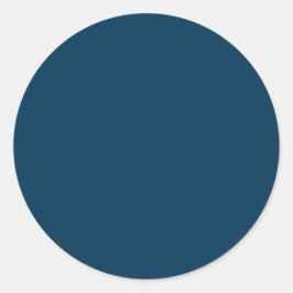 Prussian Blue Runt Klistermärke