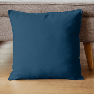 Prussian Blue Solid Färg   Klassisk   ELEGANT Kudde