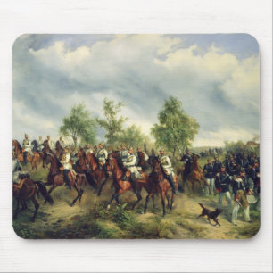 Prussian kavalleri på expedition musmatta