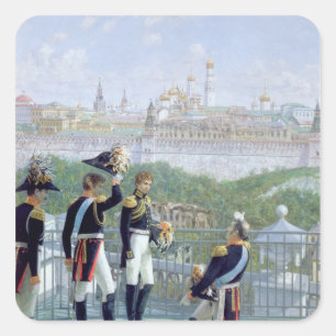 Prussian kung Friedrich Wilhelm Ii Fyrkantigt Klistermärke