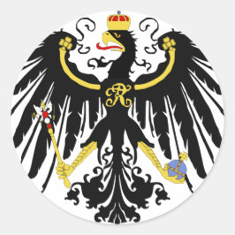 Prussian örn runt klistermärke