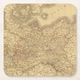 Prussian välde 2 underlägg papper kvadrat