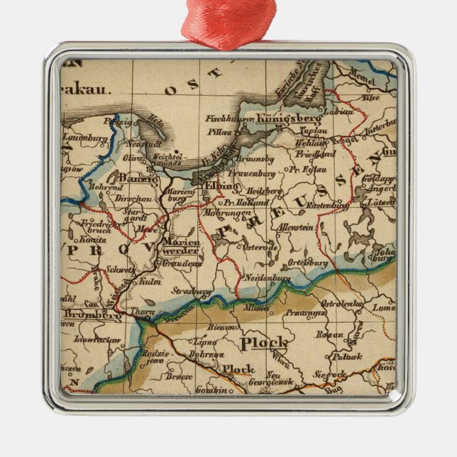 Prussian välde julgransprydnad metall (Framsidan)