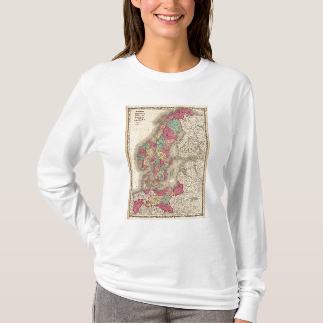 Prussiasverigenorge och Danmark T Shirt (Framsida)