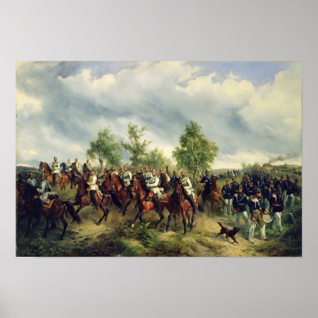 Prussisk kavalli vid expedition poster (Framsidan)