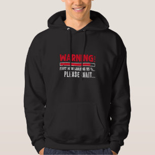 Prutt Laddar Vänligen vänta Pruttande skämt Kvin Hoodie