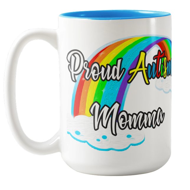 Pryd Autism Mamma Kaffe Mugg (Proud Autism Momma Coffee Mug)