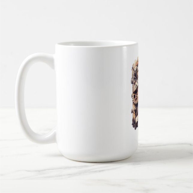 Pryd Uhrverk T-Shirt, Premium Gear Kaffemugg (Vänster)