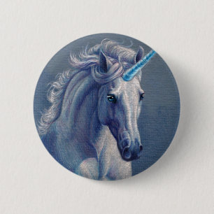Pryda med ädelsten unicornen knapp