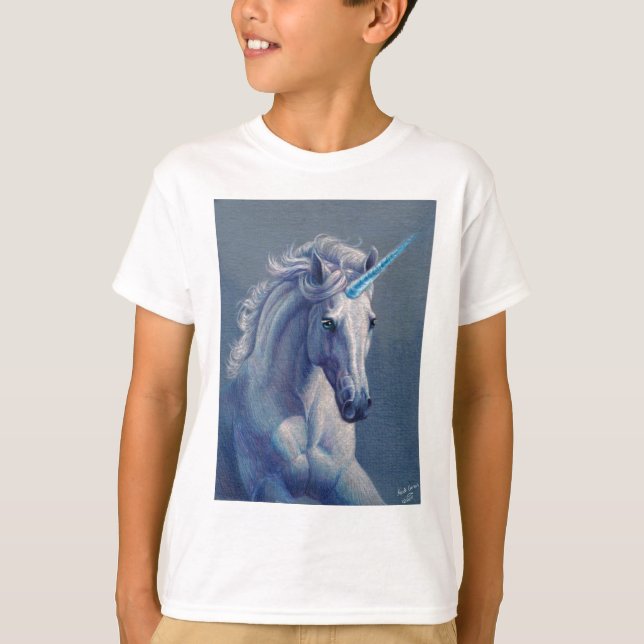 Pryda med ädelsten unicornen tee (Framsida)