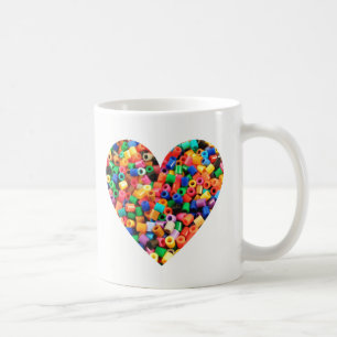 Pryda med pärlor älskare kaffemugg