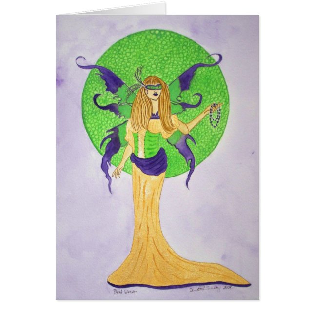 Pryda med pärlor vävarekortet hälsningskort (Framsidan)