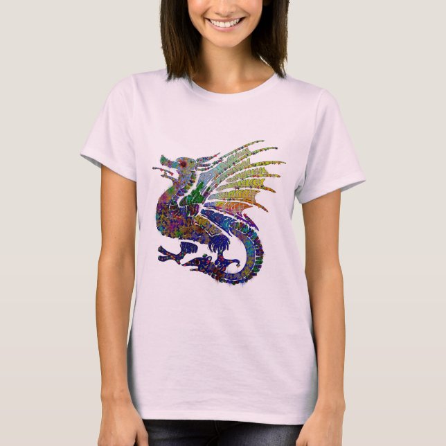 Prydd med ädelsten drake tee (Framsida)