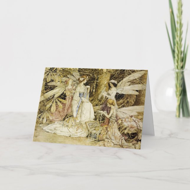 "Pryder med ädelsten fen" födelsedag Kort (Framsida)