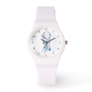 Pryder med pärlor stam- Dreamcatcher Boho för *~ Armbandsur