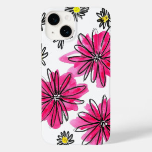 Prydliga rosa och vita blommor