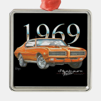 Prydnad 1969 för Pontiac GTO domarejul Julgransprydnad Metall