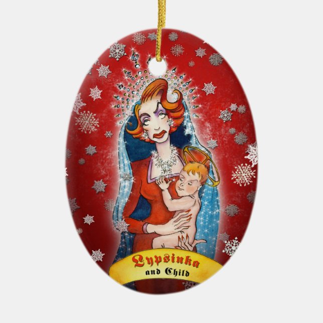 Prydnad #3 julgransprydnad keramik (Framsidan)