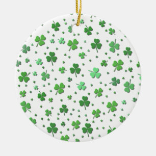 Prydnad - duschar av Shamrocks - st patrick's day Julgransprydnad Keramik