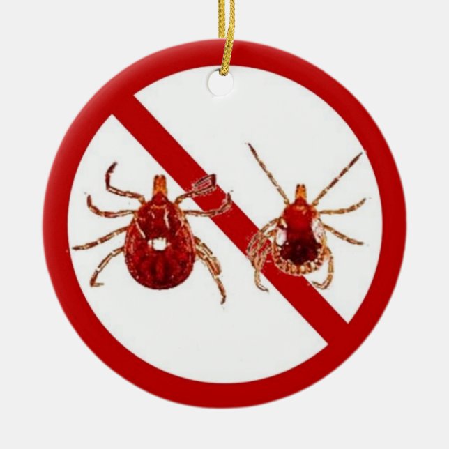 Prydnad- eller dörrhängare, ingen Lyme! Julgransprydnad Keramik (Framsidan)