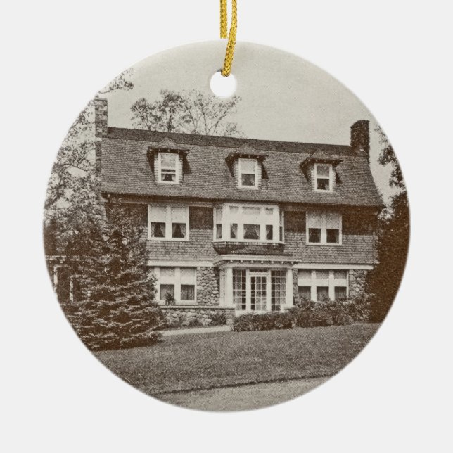 Prydnad för 91 högland Ave i 1925 Julgransprydnad Keramik (Framsidan)