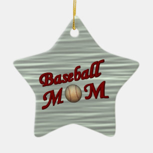 Prydnad för anpassade för baseballmamma gullig julgransprydnad keramik