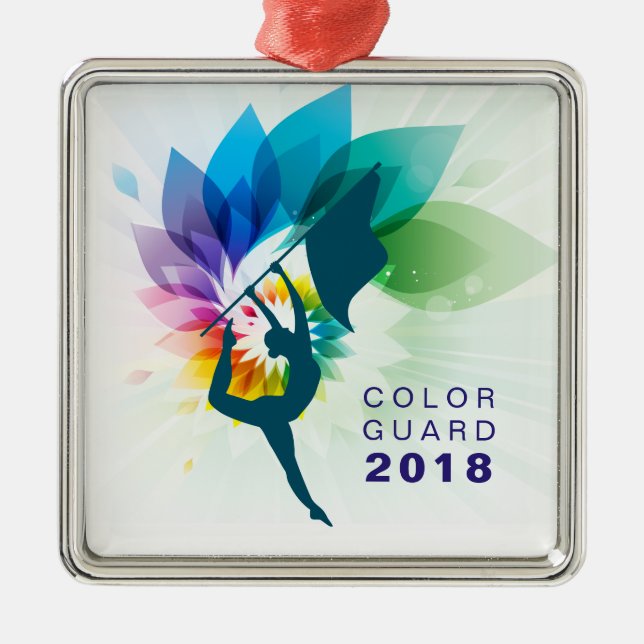 Prydnad för anpassadefärgvakt julgransprydnad metall (Framsidan)