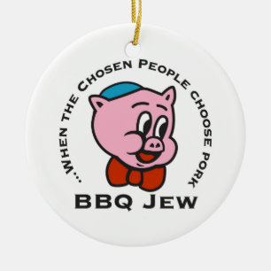 Prydnad för BBQ-judejul Julgransprydnad Keramik