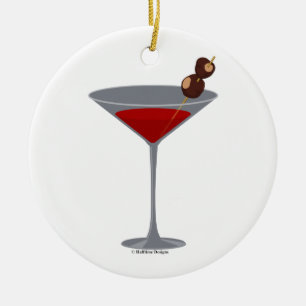 Prydnad för BuckeyeMartini jul Julgransprydnad Keramik