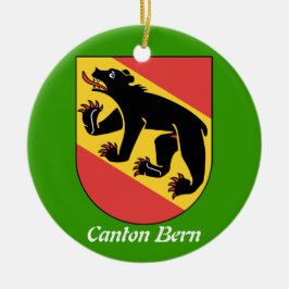 Prydnad för CantonBern* Schweitz jul Julgransprydnad Keramik