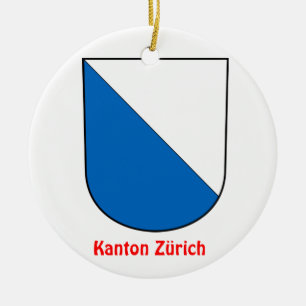 Prydnad för CantonZürich* jul Julgransprydnad Keramik