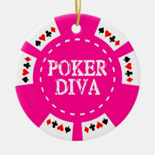 PRYDNAD FÖR CHIP FÖR POKERDIVAPOKER JULGRANSPRYDNAD KERAMIK