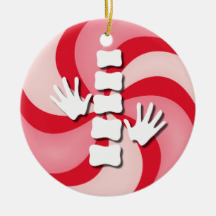 Prydnad för Chiropracticgodisjul Julgransprydnad Keramik