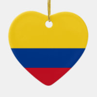 Prydnad för Colombia flaggahjärta