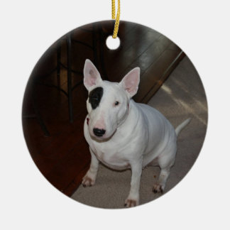 Prydnad för daisyhundjul julgransprydnad keramik